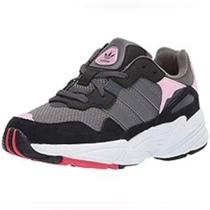 Adidas | Yung-96 J Sneakers | Big Kids 5 | Gray Black Pink | Retro Chunky Style